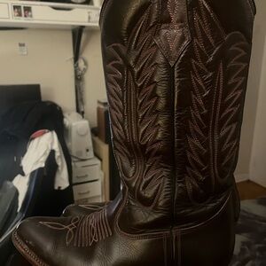 Brown Leather Cowboy Boots